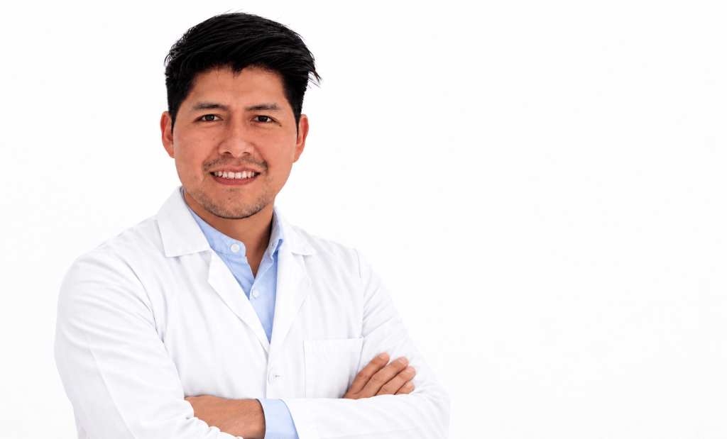 Dr. Howell Huanca Ruelas, oftalmólogo de la unidad de oculoplástica y estética ocular